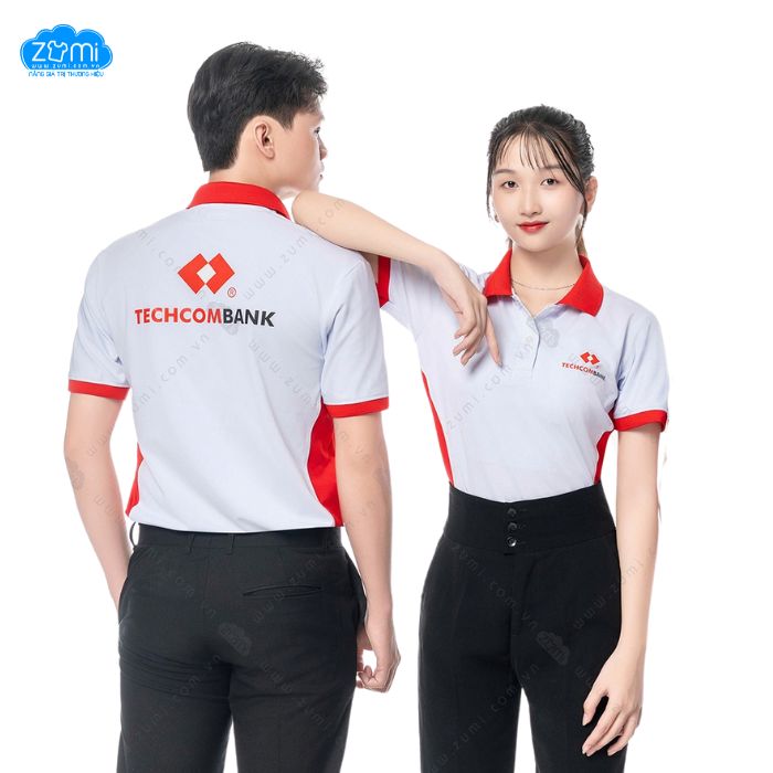 Áo Thun Đồng phục Cổ Trụ - Techcombank