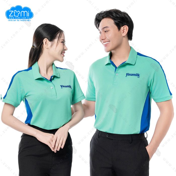 Áo Thun Đồng phục Cổ Trụ - Vinamilk